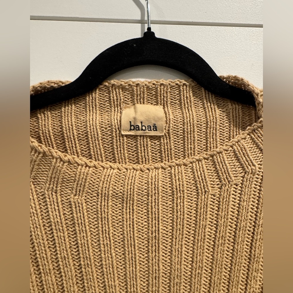 Babaa tan ribbed sweater no. 33 - Picture 5 of 7